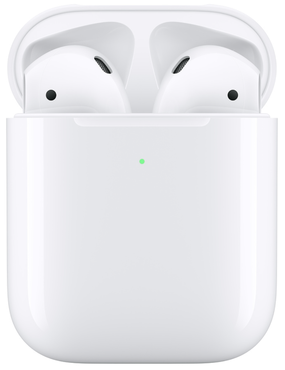 AirPods (2nd generation) — manufacturer reference photo; edition and included case shown in description