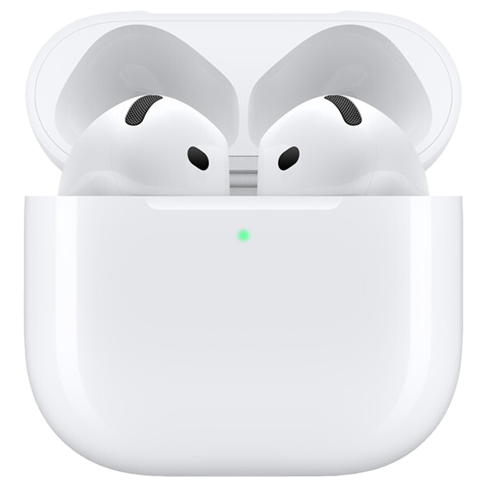 AirPods 4 — manufacturer reference photo; edition and included case shown in description