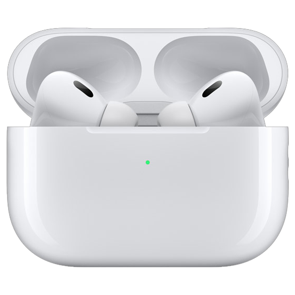 AirPods Pro 2 — manufacturer reference photo; edition and included case shown in description